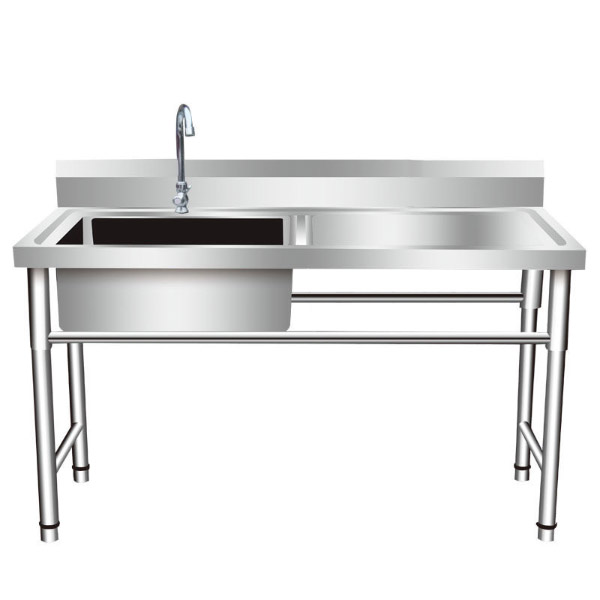 Stainless steel commercial sink