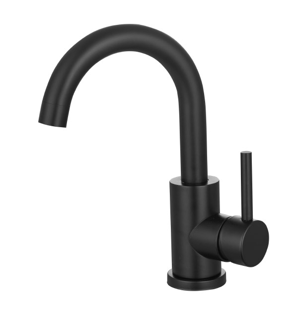 Stainless steel kitchen faucet