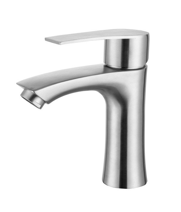 Stainless steel kitchen faucet