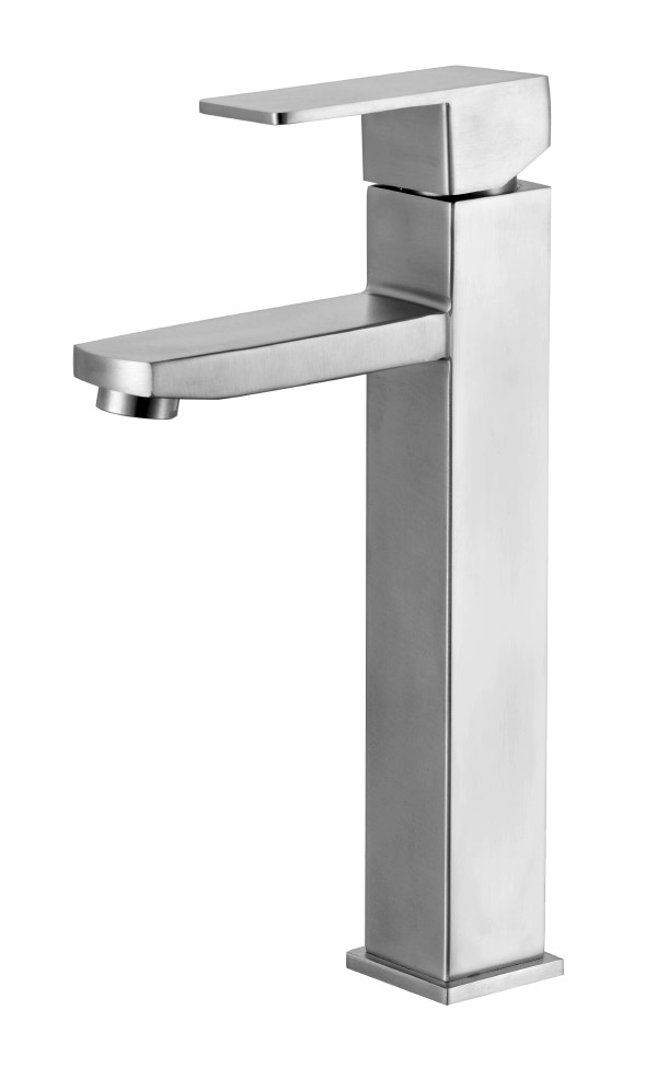 Stainless steel kitchen faucet