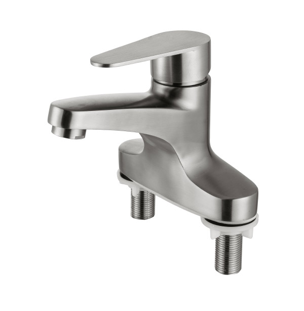 Stainless steel kitchen faucet