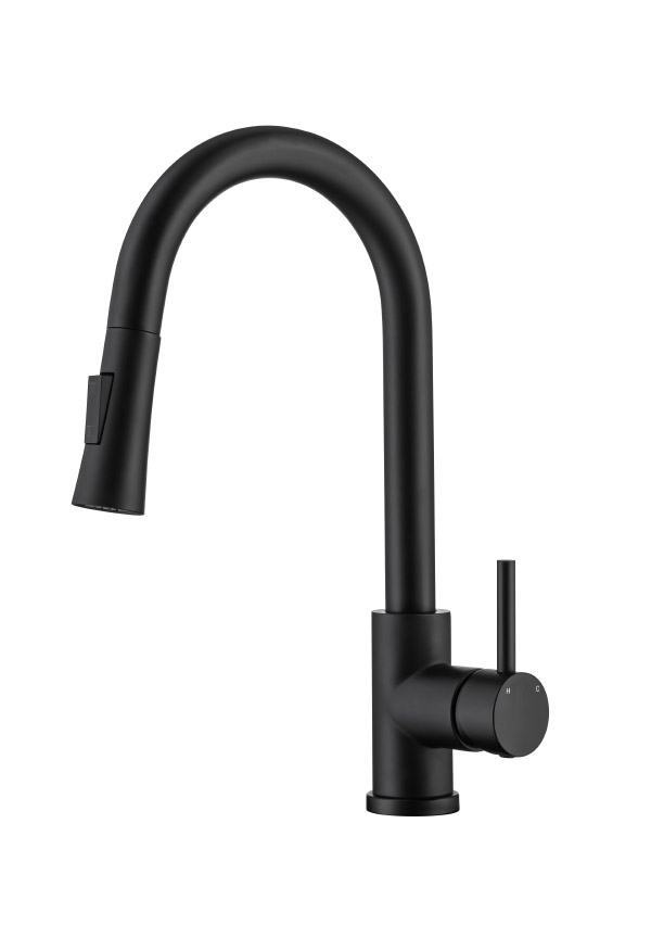 Stainless steel kitchen faucet