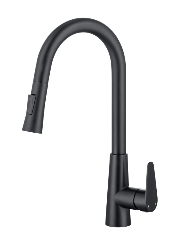 Stainless steel kitchen faucet