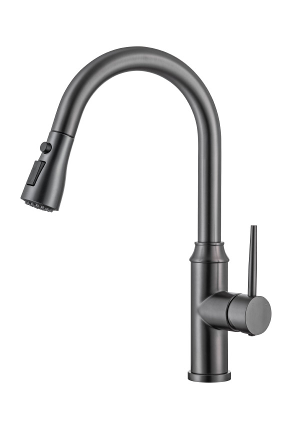 Stainless steel kitchen faucet