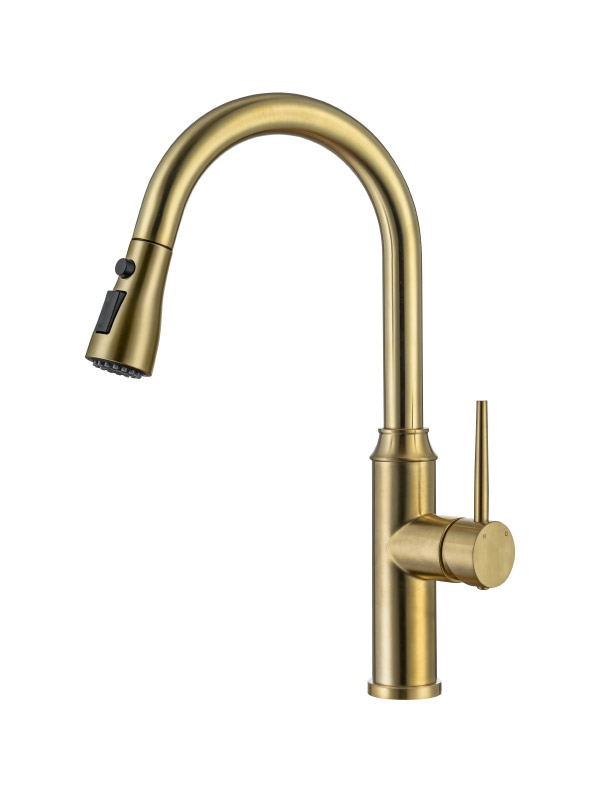 Stainless steel kitchen faucet