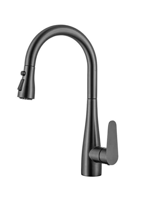 Stainless steel kitchen faucet