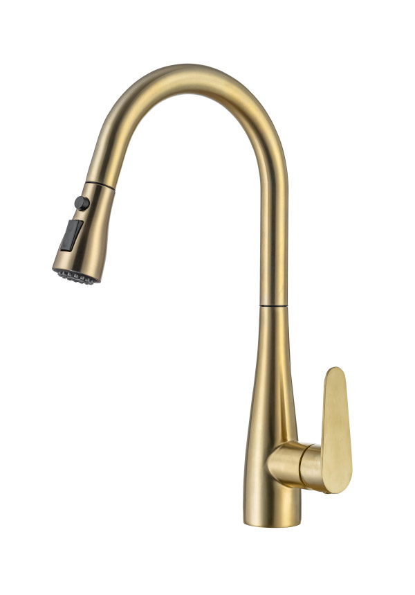 Stainless steel kitchen faucet