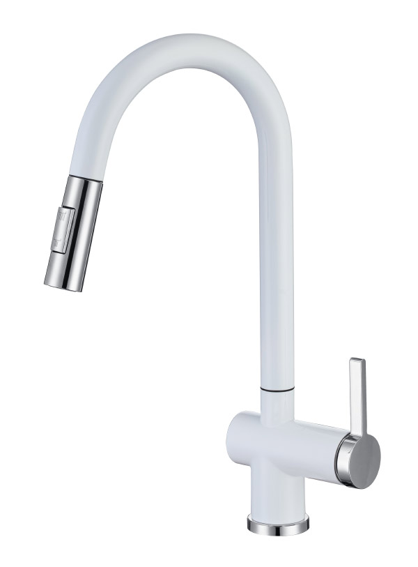 Stainless steel kitchen faucet