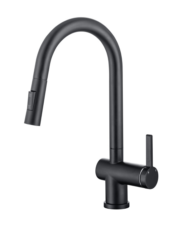 Stainless steel kitchen faucet