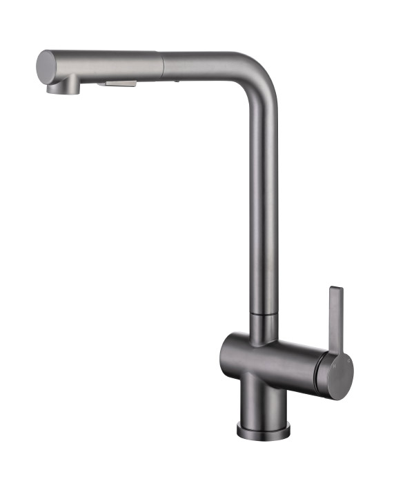 Stainless steel kitchen faucet