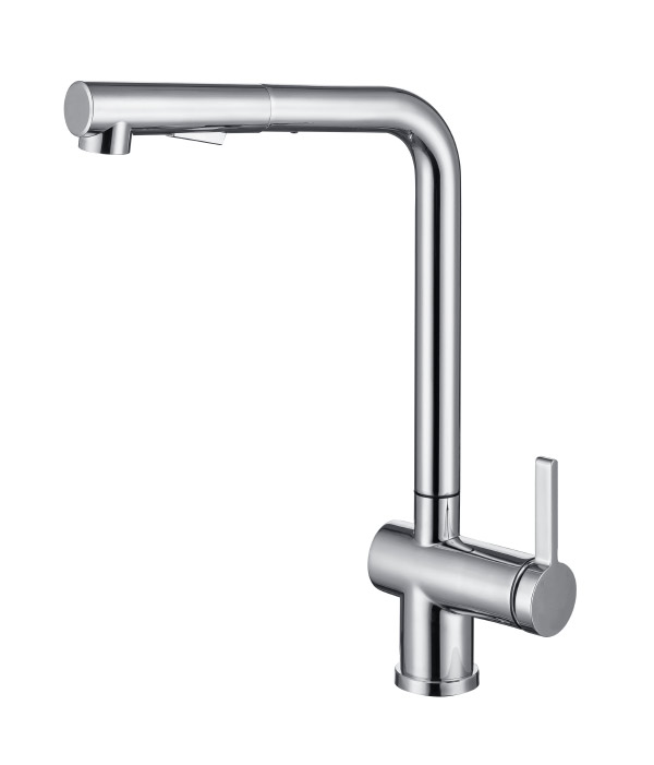 Stainless steel kitchen faucet