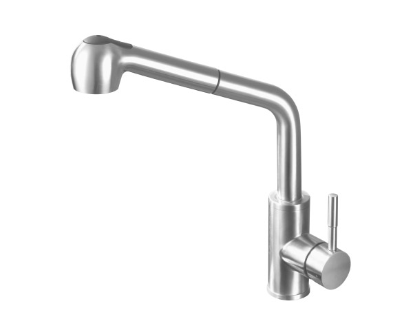 Stainless steel kitchen faucet