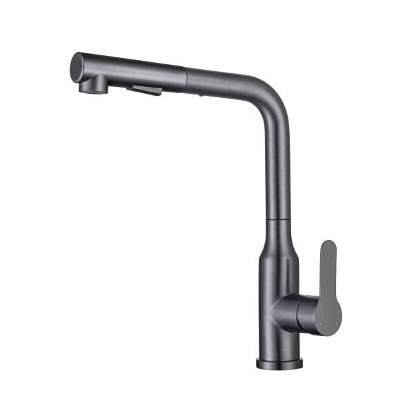 Stainless steel kitchen faucet