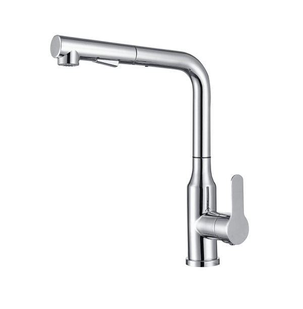 Stainless steel kitchen faucet