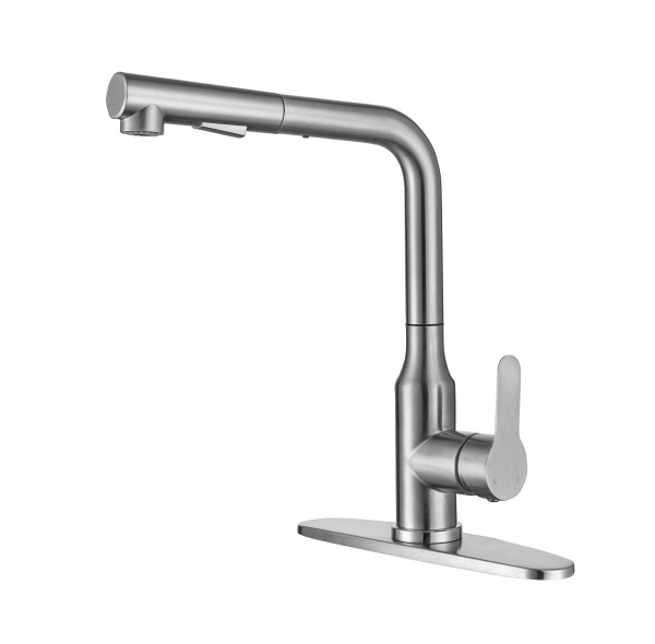 Stainless steel kitchen faucet