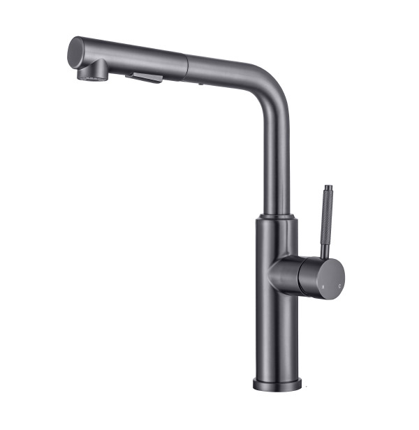 Stainless steel kitchen faucet