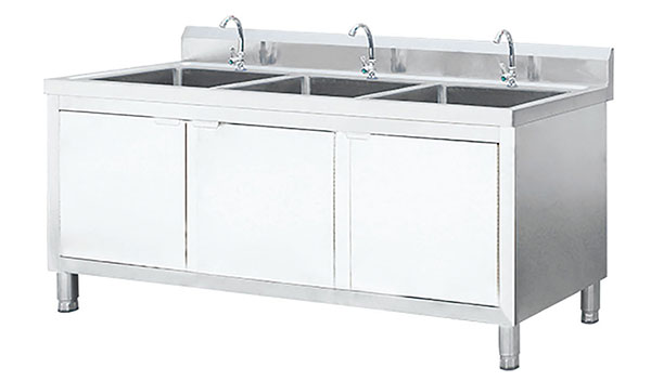 Stainless steel sink cabinet