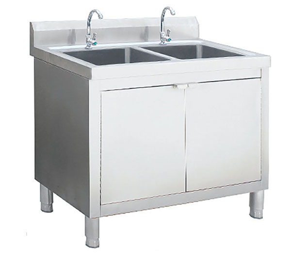 Stainless steel sink cabinet