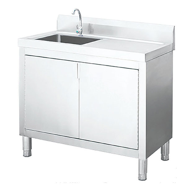 Stainless steel sink cabinet