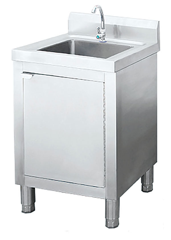 Stainless steel sink cabinet