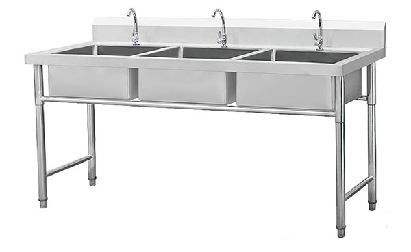 Stainless steel sink cabinet