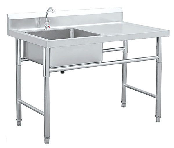 Stainless steel sink cabinet