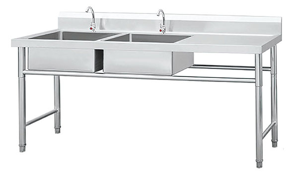 Stainless steel sink cabinet