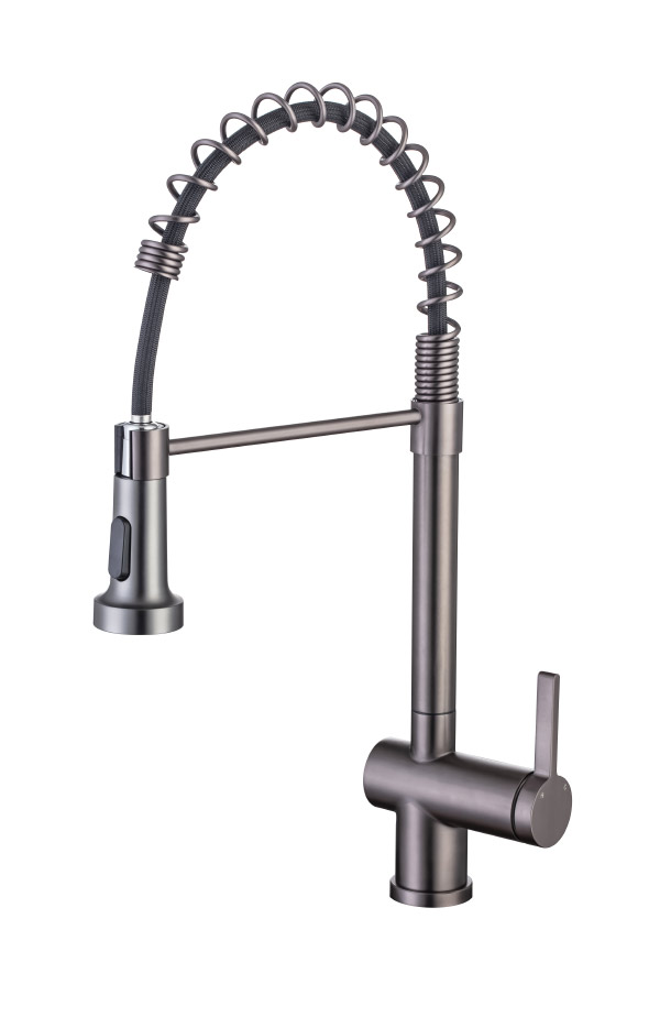 Stainless steel kitchen faucet