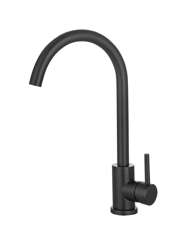 Stainless steel kitchen faucet