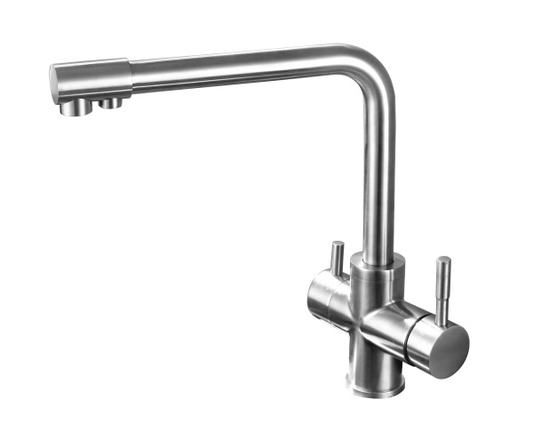 Stainless steel kitchen faucet