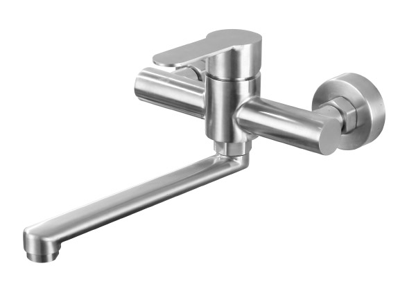 Stainless steel kitchen faucet