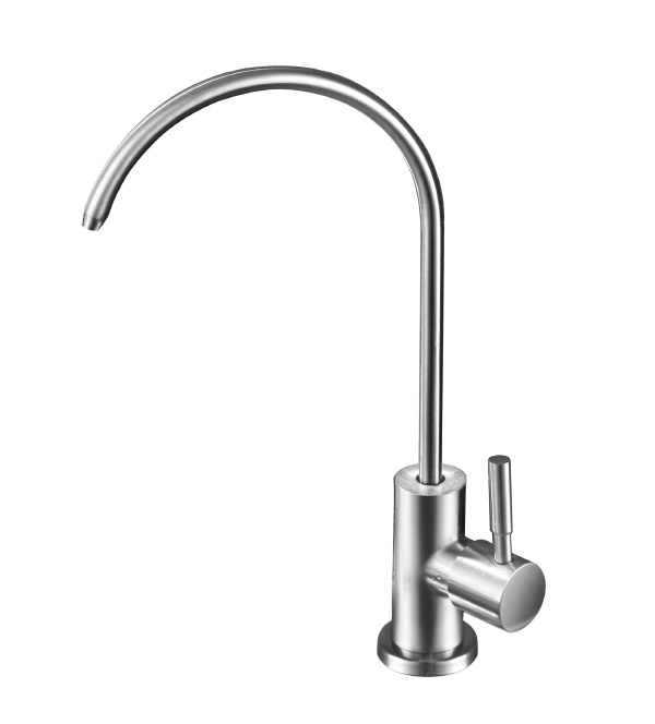 Stainless steel kitchen faucet