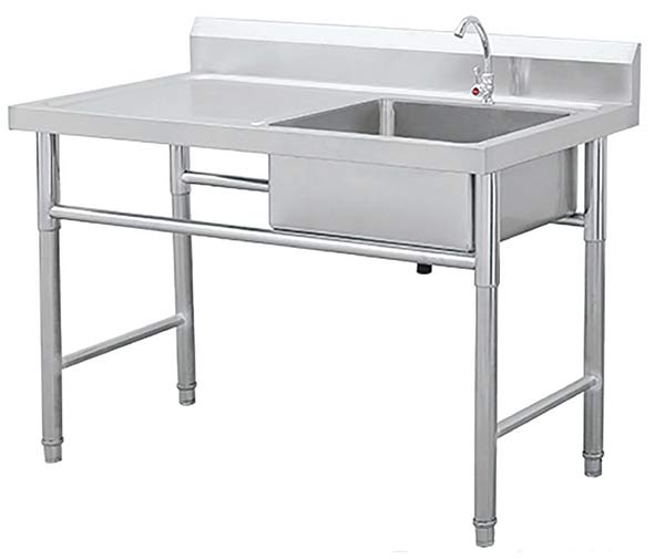 Stainless steel sink cabinet