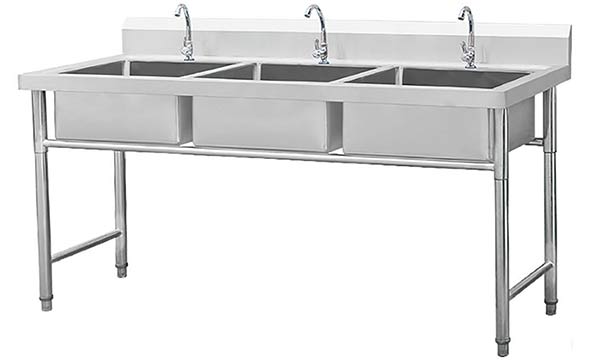 Stainless steel sink cabinet